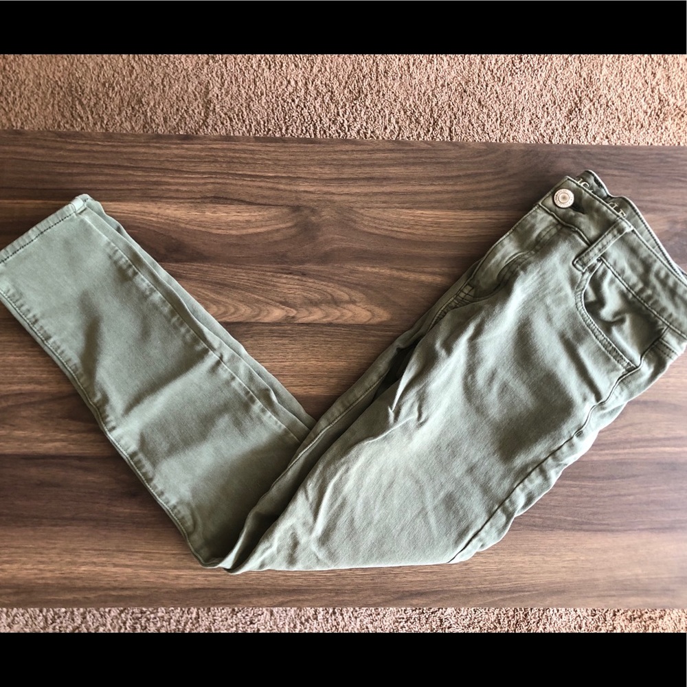 American Eagle Olive Green Jeggings